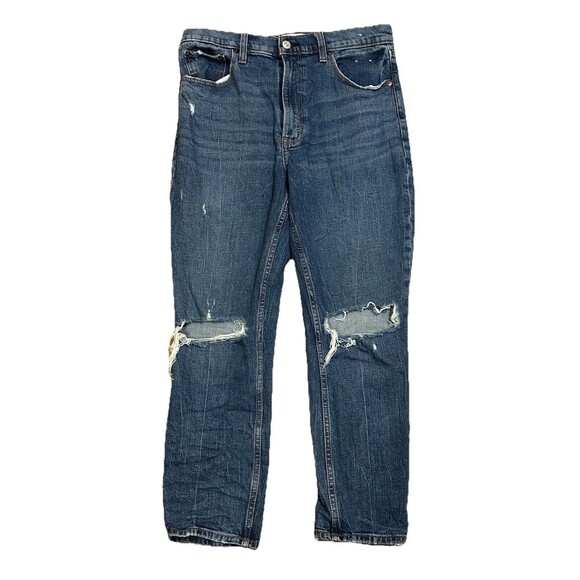 Abercrombie & Fitch Women's Blue The Skinny High Rise Jeans‎ Tag 30/10S - Picture 1 of 5